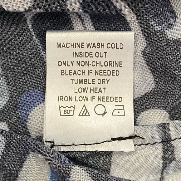 Samantha Leibowitz Blue White Geometric Suspender Skirt Plus Size XXL - Picture 4 of 13